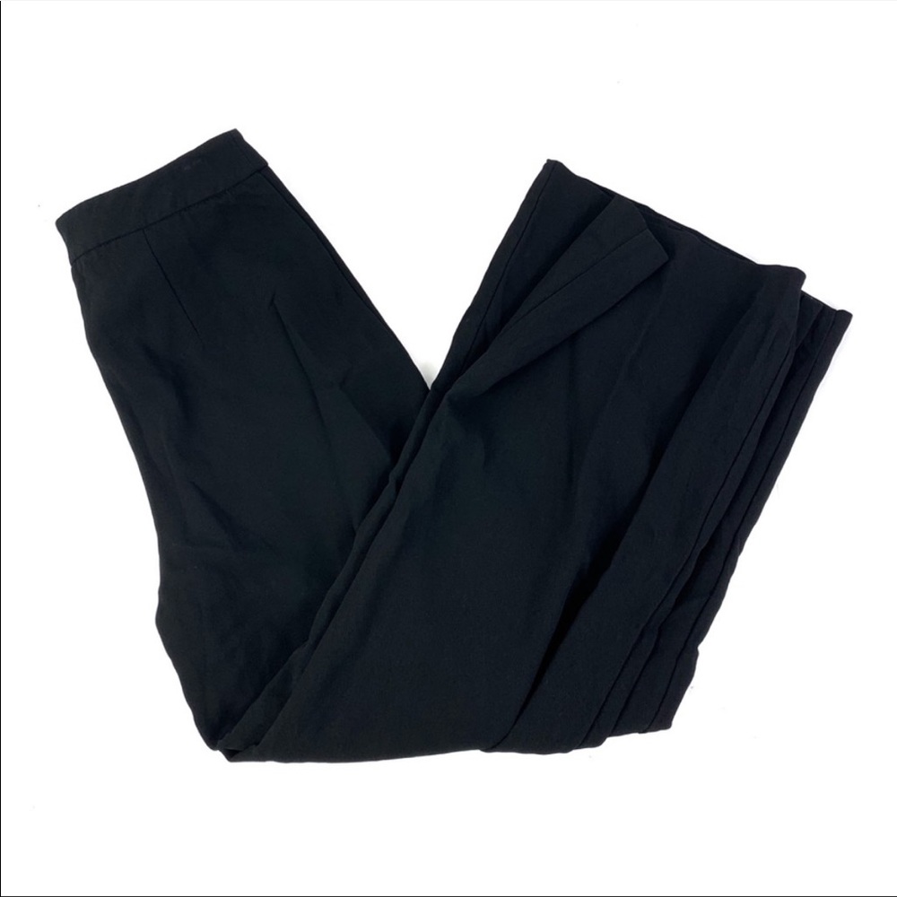 Reiss High Rise Black Wide Leg Trousers